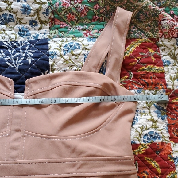 NWT Asos contrast stitch corset pleated mini skater dress - Picture 6 of 10